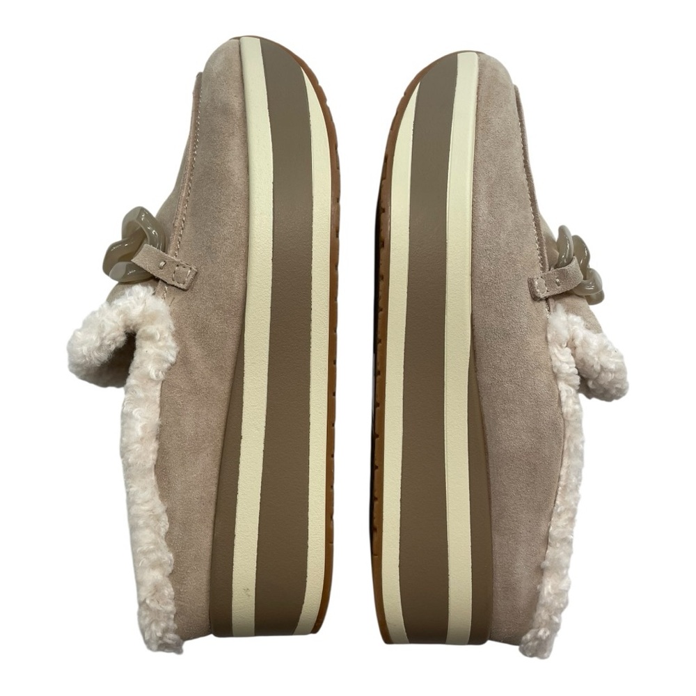 Dolce Vita Jamey Plush Suede Chain Detail Platform Loafer Mules Wmn’s Sz 8.5 New - Picture 3 of 8